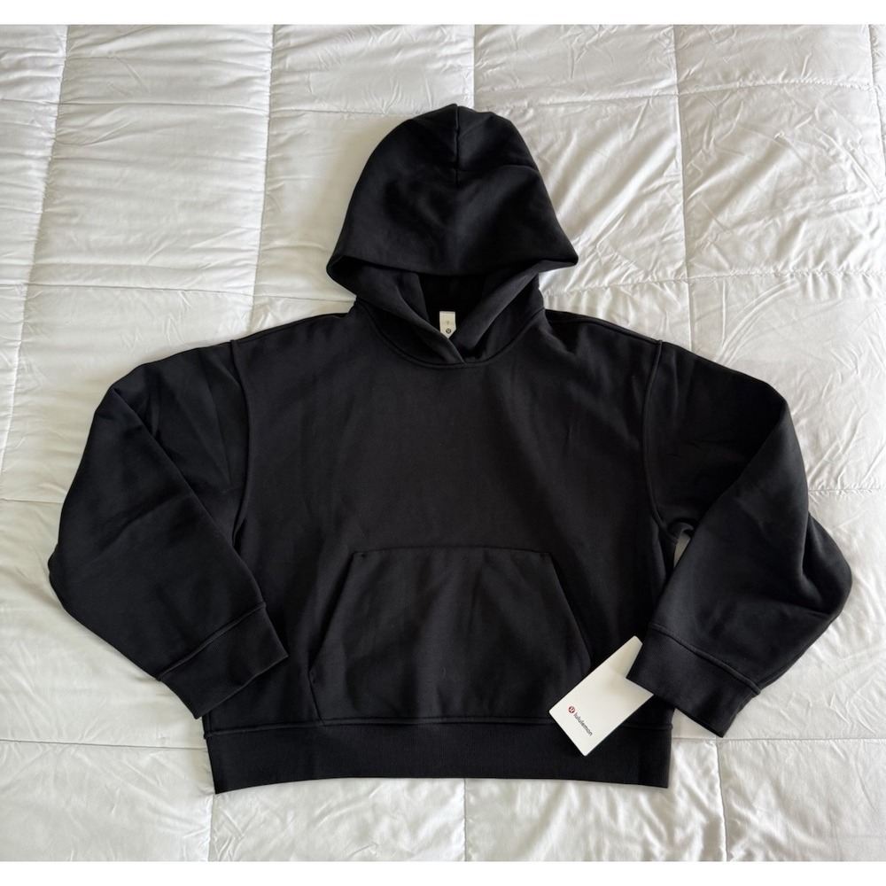 New Lululemon W Steady State Oversized Hoodie Size Small Fleece Black Soldout
